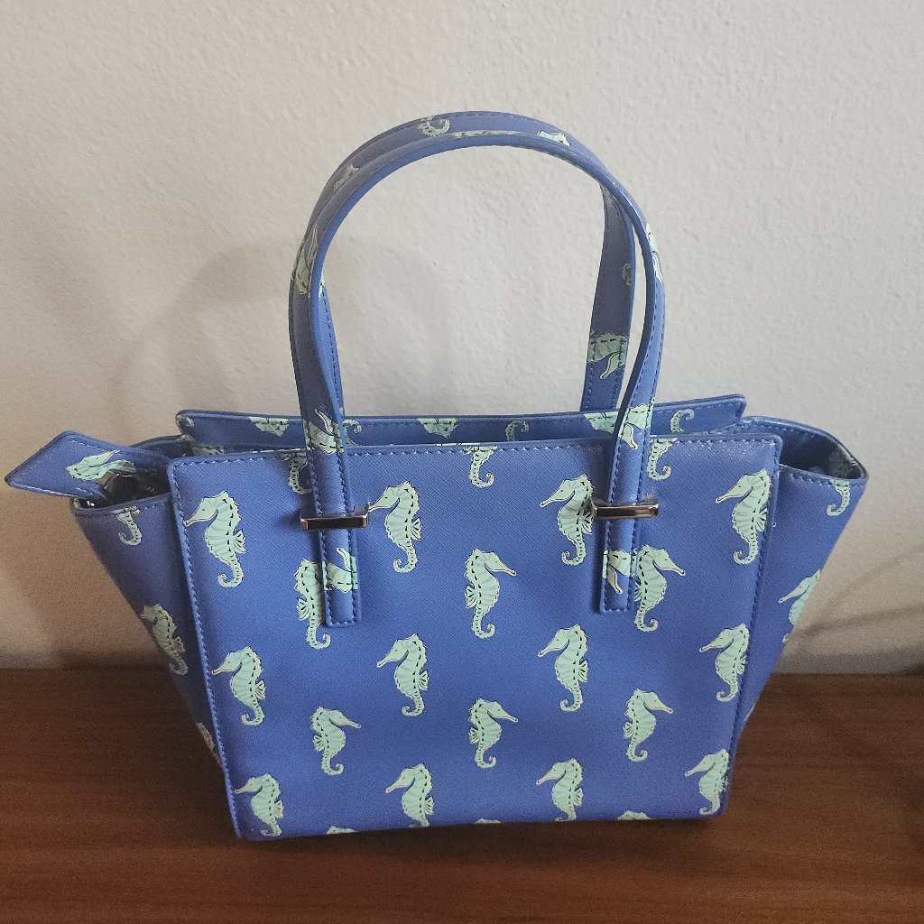 Kate Spade Cedar Street Seahorses Ocean Hayden Bag Purse